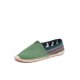 Ethnic Splicing Colorful Striped Linen Comfy Breathable Slip On Casual Espadrille Flat Shoes